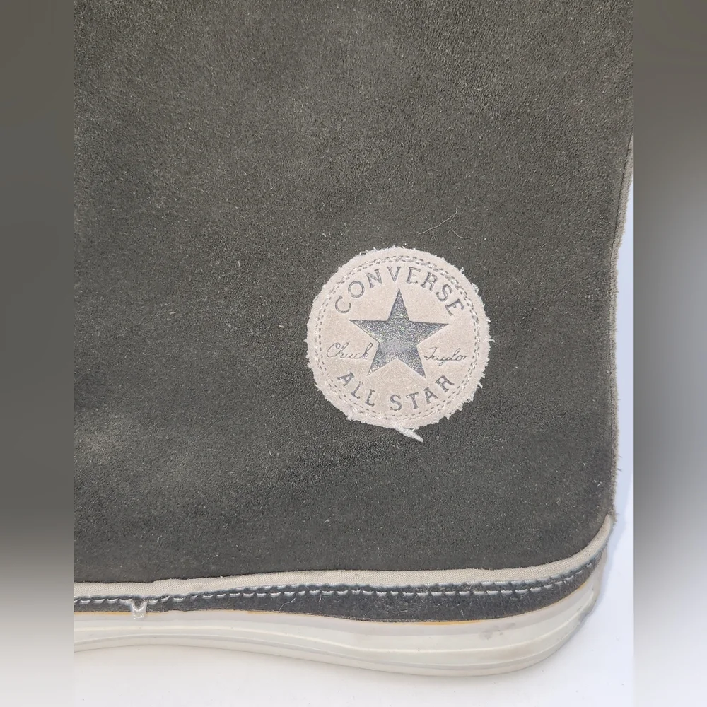 Converse All Star Faux Fur Lined‎ Gray Suede Winter Boots